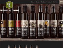 Tablet Screenshot of enzooliveoil.com